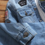 Men Warm Winter Fleece Denim Jacket