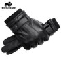 High Quality Black Men Leather Gloves for Winter and Autumn