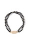 Oval Beaded Stretch Bracelet