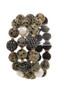 Semi precious stone bead stretch bracelet