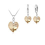 Shining Austrian Crystal Heart Jewelry Set