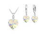 Shining Austrian Crystal Heart Jewelry Set