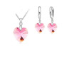 Shining Austrian Crystal Heart Jewelry Set