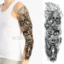 Geometric Design Full Arm Waterproof Temporary Tattoo Sticker