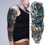 Geometric Design Full Arm Waterproof Temporary Tattoo Sticker