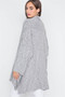 Charcoal Heather Open Front Soft Casual Cardigan