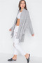 Charcoal Heather Open Front Soft Casual Cardigan