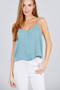 Front Button Cami Woven Top