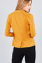 Ladies fashion long sleeve notched collar princess seam w/back slit jacket