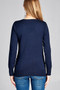 Ladies fashion long sleeve v-neck classic sweater