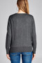 Ladies fashion long sleeve v-neck classic sweater cardigan