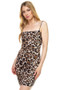 Sleeveless Leopard Mini Dress