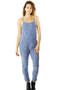 Ladies fashion distress overall jumpsuit romper