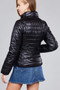 Ladies fashion plus size long sleeve quilted padding jacket