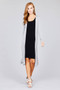 Ladies fashion plus size long sleeve open front side slit long length rayon spandex rib cardigan