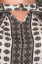 Ladies fashion plus size boho swing mix print tunic top