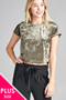 Ladies fashion plus size sleeveless fishnet back tank top