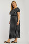 Plaid, Ankle Length Maxi Dress