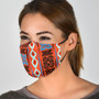 Colored Adinkra Print Face Mask