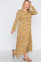 Plus Size  Floral Print Button Down Maxi Dress