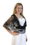 Lace Bridal Bolero Wedding Shawl Black