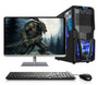 Gaming desktop Intel i3/i5/i7 /2GB/4GB/8gb ram 120Gb/1tb HDD with 18.5 22 24 inch monitor PC computer desktops