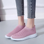 Breathable Mesh Platform Sneakers Women Slip on Soft Ladies Casual Running Shoes Woman Knit Sock Shoes Flats, Rimocy Plus Size 43