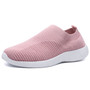 Breathable Mesh Platform Sneakers Women Slip on Soft Ladies Casual Running Shoes Woman Knit Sock Shoes Flats, Rimocy Plus Size 43