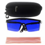 Safety glasses for IPL beauty,golf finding glasses,Golf Ball Finder Glasses Eye Protection,blue lens ship with case clean cloth