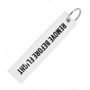 White Remove Before Flight Designed Key Chains