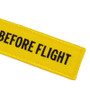 Yellow Remove Before Flight Designed Key Chains