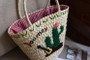 Cactus Designed Shoulder & Beach Bag