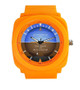 Airplane Instrument Series (Gyro Horizon 2) Rubber Strap Watches