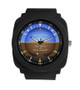 Airplane Instrument Series (Gyro Horizon 2) Rubber Strap Watches