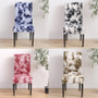 Tie Dye Chair Cover Spandex Stretch Elastic Slipcovers Floral Plain Dyed Chair Covers For Dining Room Wedding Banquet Hotel