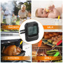 Food Cooking Bluetooth Wireless BBQ Thermometer With Six Probes and Timer For Oven Meat Grill Free App Control Kitchen Tool