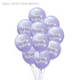 Mermaid Theme Party Happy Birthday Blue Purple Mermaid Banner Balloons Baby Shower Supplies Wedding Kids Party Decoration