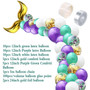 Mermaid Theme Party Happy Birthday Blue Purple Mermaid Banner Balloons Baby Shower Supplies Wedding Kids Party Decoration