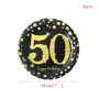 30th 40th 50th 60th Birthday Disposable Party Tableware Cups Plates  Birthday Party Supplies Happy Birthday Party Decor Adult