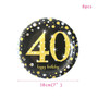 30th 40th 50th 60th Birthday Disposable Party Tableware Cups Plates  Birthday Party Supplies Happy Birthday Party Decor Adult