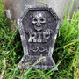 38x25cm Lightweight Foam Tombstone Horror Skeleton Tombstone Haunted House Stone Yard Party Decor Props Halloween Decoration