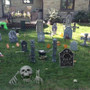 Halloween Horror Skull Skeleton Fake Tombstone Graveyard Halloween Decorations for Garden Home Trick Props Halloween Supplies