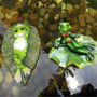 Outdoor Garden Decoration Creative Resin Craftwork Simulation Frog Floating Ornaments Living Room Fish Pond Ornaments X2673