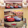 Disney Bedding Set King Size Lightning McQueen Cars Bed Linens For Kids Bedroom Decor Queen Coverlets King Boy's Quilt Cover 3D