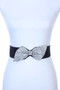 Rhinestone Bow Elastic Belt