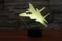 Cruising Military Jet Designed 3D Lamps