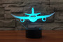 Face to Face with Airliner Jet Designed 3D Lamps