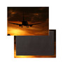 Beautiful Aircraft Landing at Sunset Printed Magnet