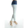 Women's Bleached Ripped Skinny Denim Jeans