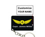 Customizable Name & Badge (Horizontal) Designed Key Chain